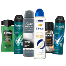 Axe*, Dove* of Rexona